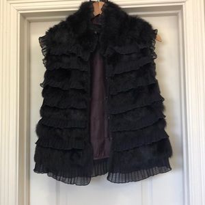 Rabbit fur vest